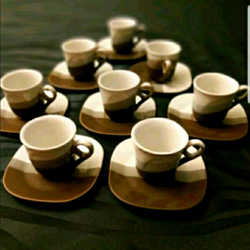 6 Espresso cups & saucers